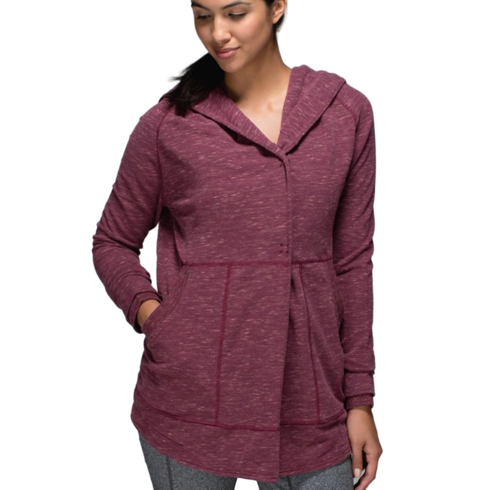Lululemon Find Your Centre Wrap Heathered Rust Berry Size 6 – Cozy Oversized